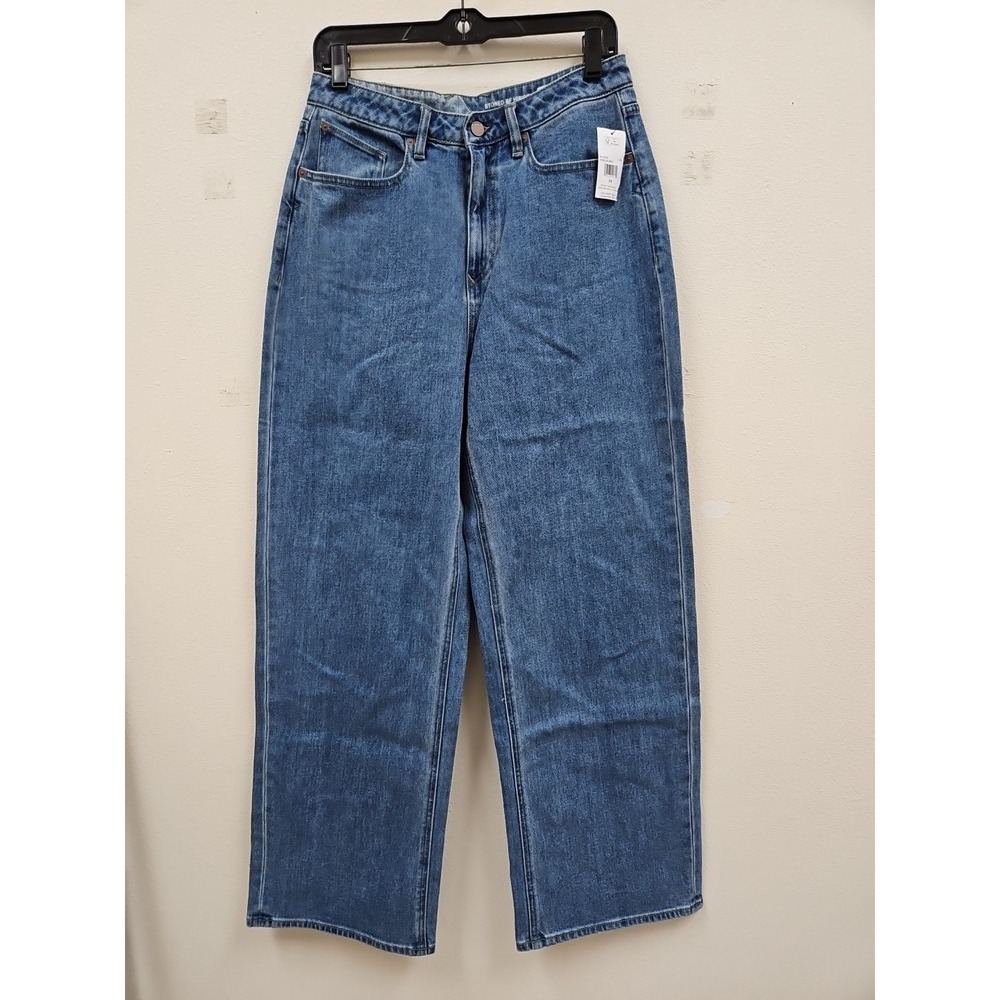 Volcom Women's Size 30 Wide Leg Denim Jeans Stoned BF Hi Rise Loose Fit NWT